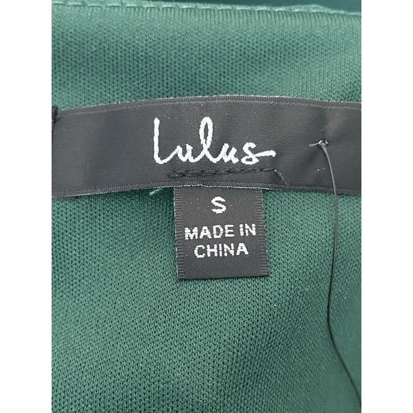 Lulus My Whole Heart Emerald Green Long Sleeve Wrap Dress Womens‎ Size Small - Picture 6 of 11